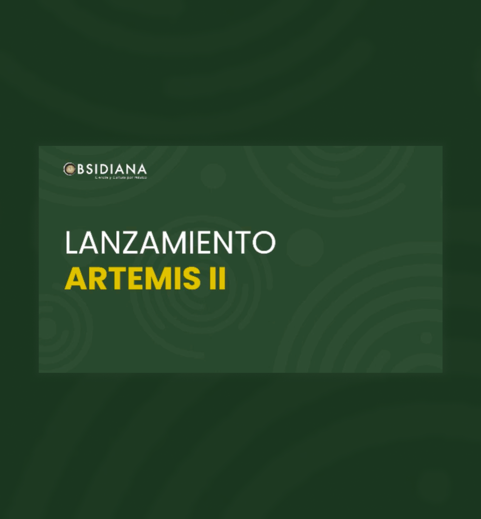 Lanzamiento Artemis II