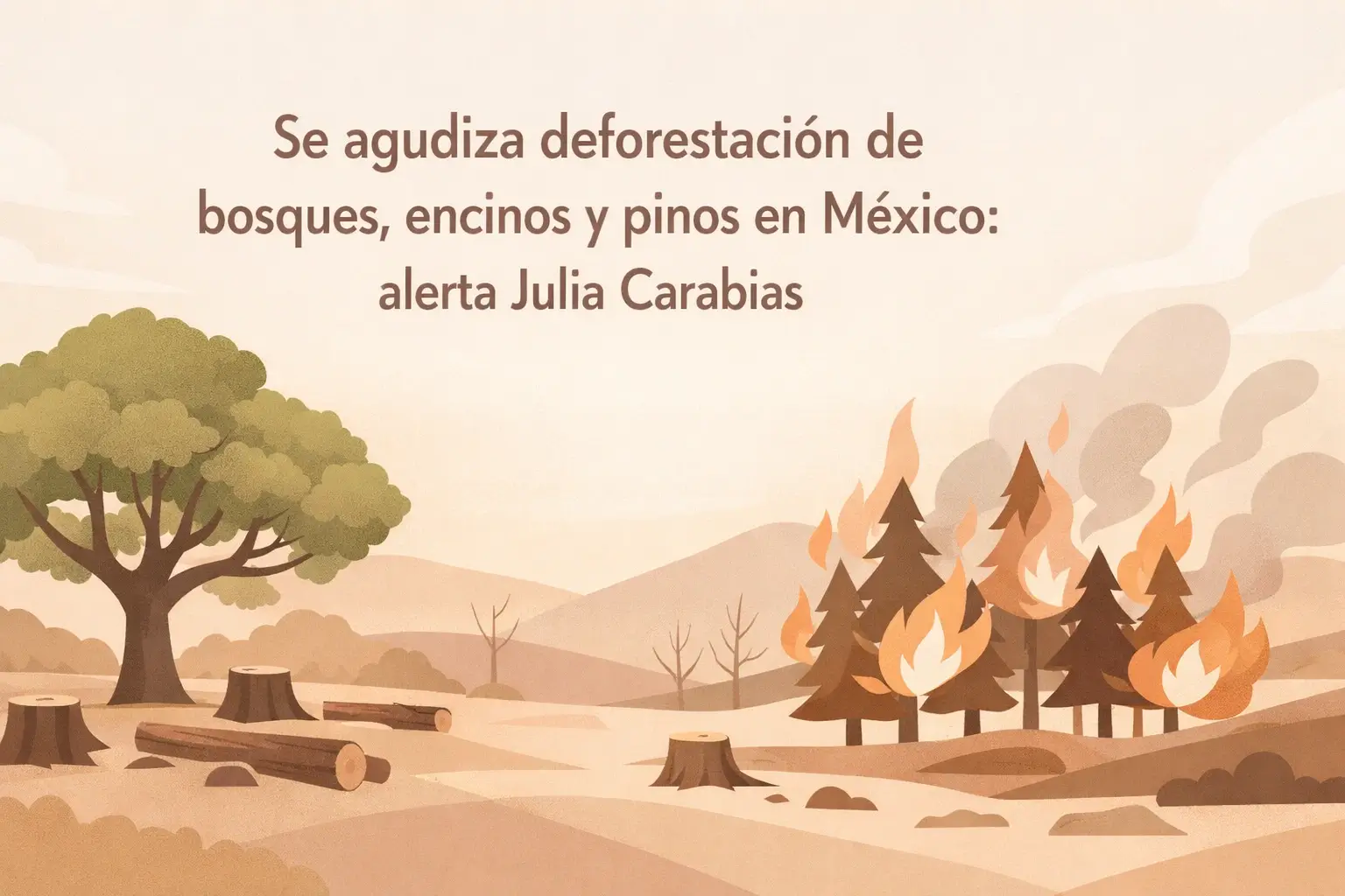 Se agudiza deforestación de bosques, encinos y pinos en México: alerta Julia Carabias