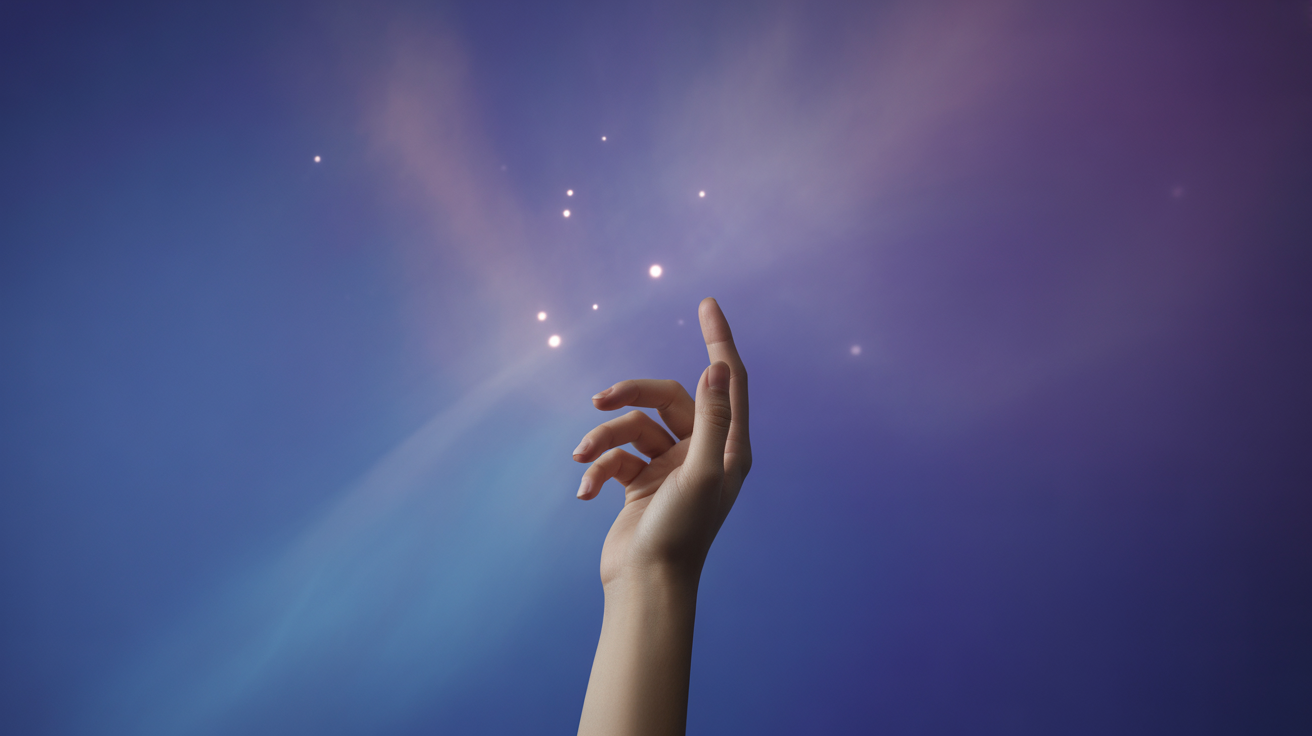 Tocar las estrellas con esperanza y amor por la vida