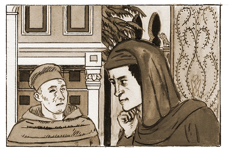 A drawing of two people
AI-generated content may be incorrect.