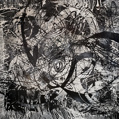 A black and white art piece

AI-generated content may be incorrect.