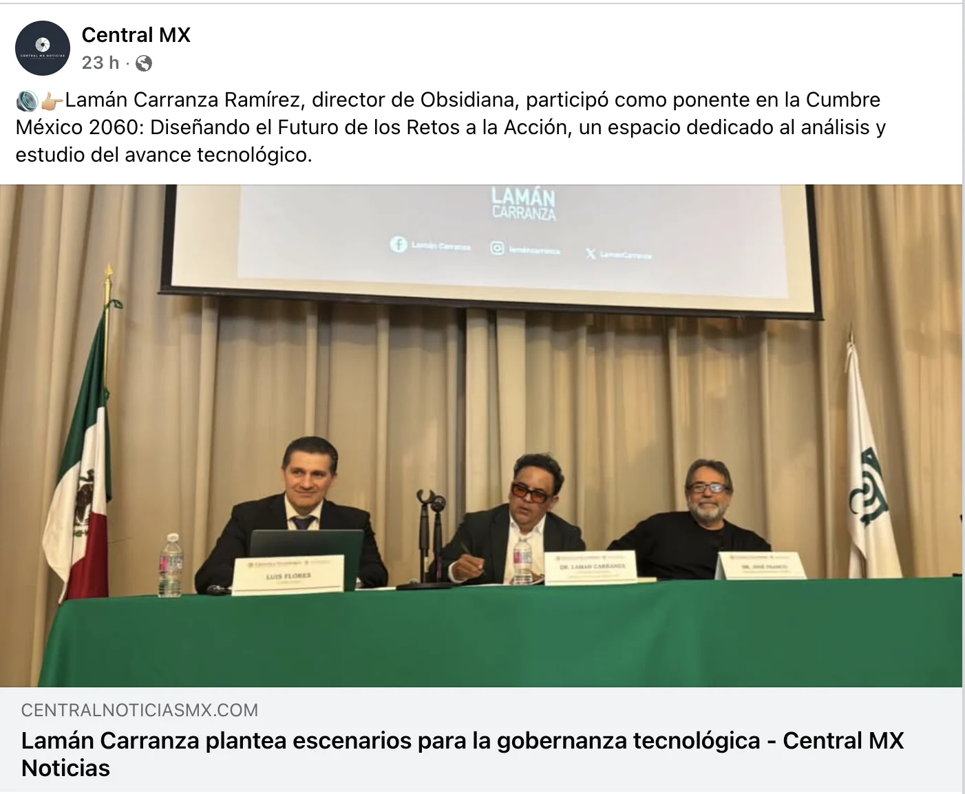Lamán Carranza plantea escenarios para la gobernanza tecnológica