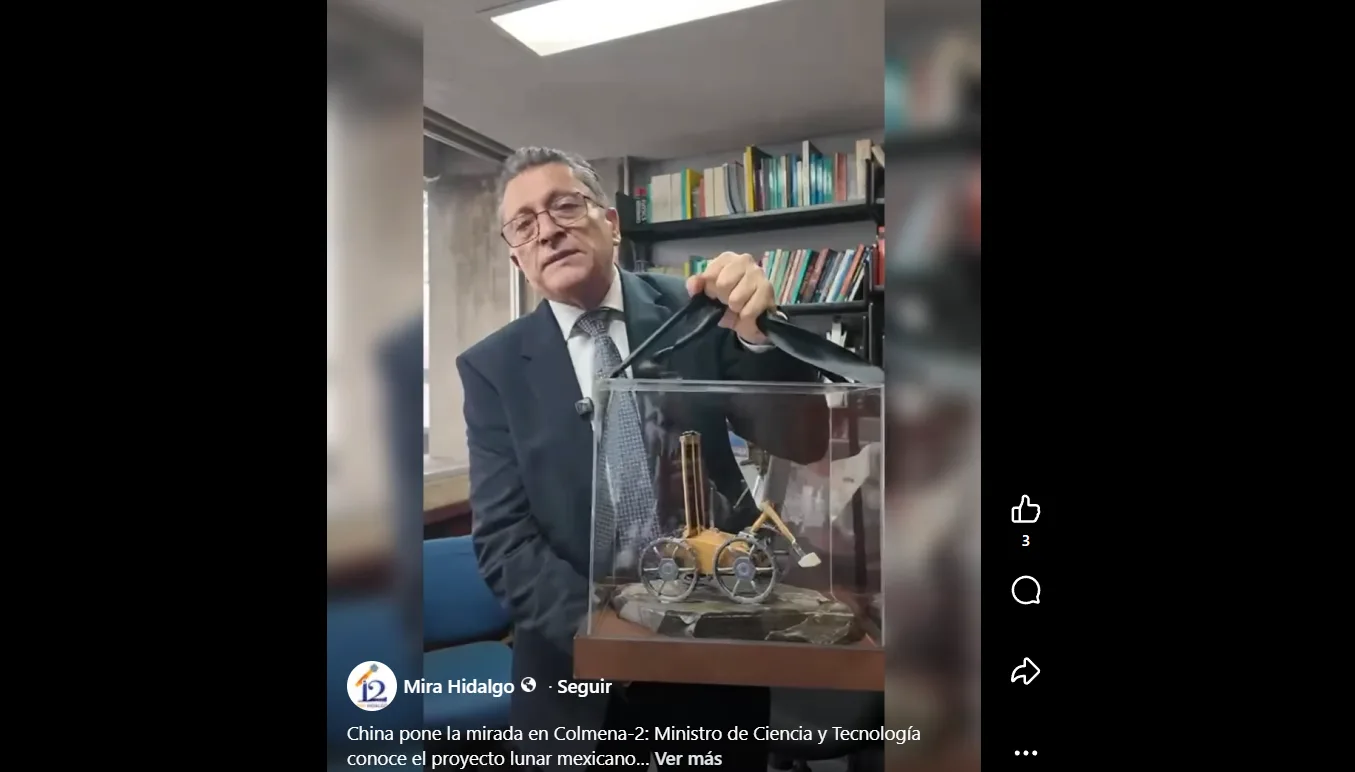China pone la mirada en Colmena-2: Ministro de Ciencia y Tecnología conoce el proyecto lunar mexicano