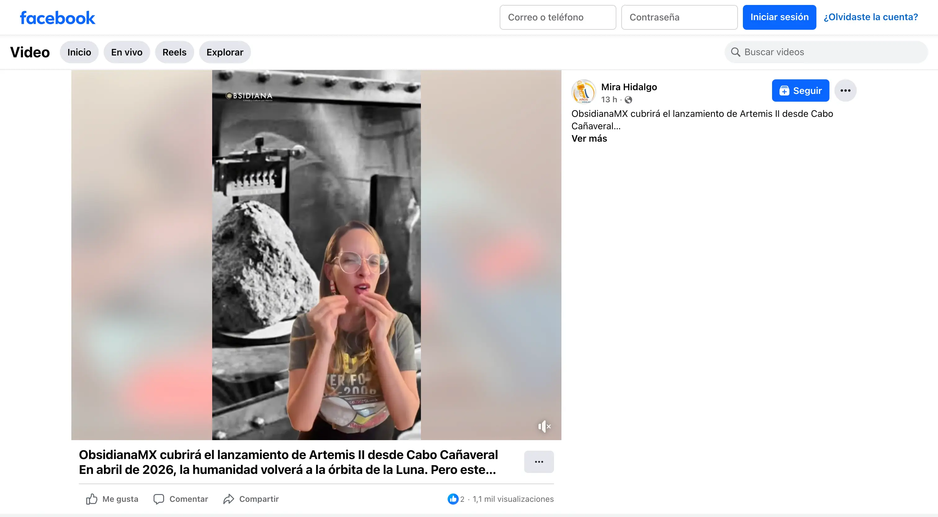 ObsidianaMX cubrirá el lanzamiento de Artemis II desde Cabo Cañaveral