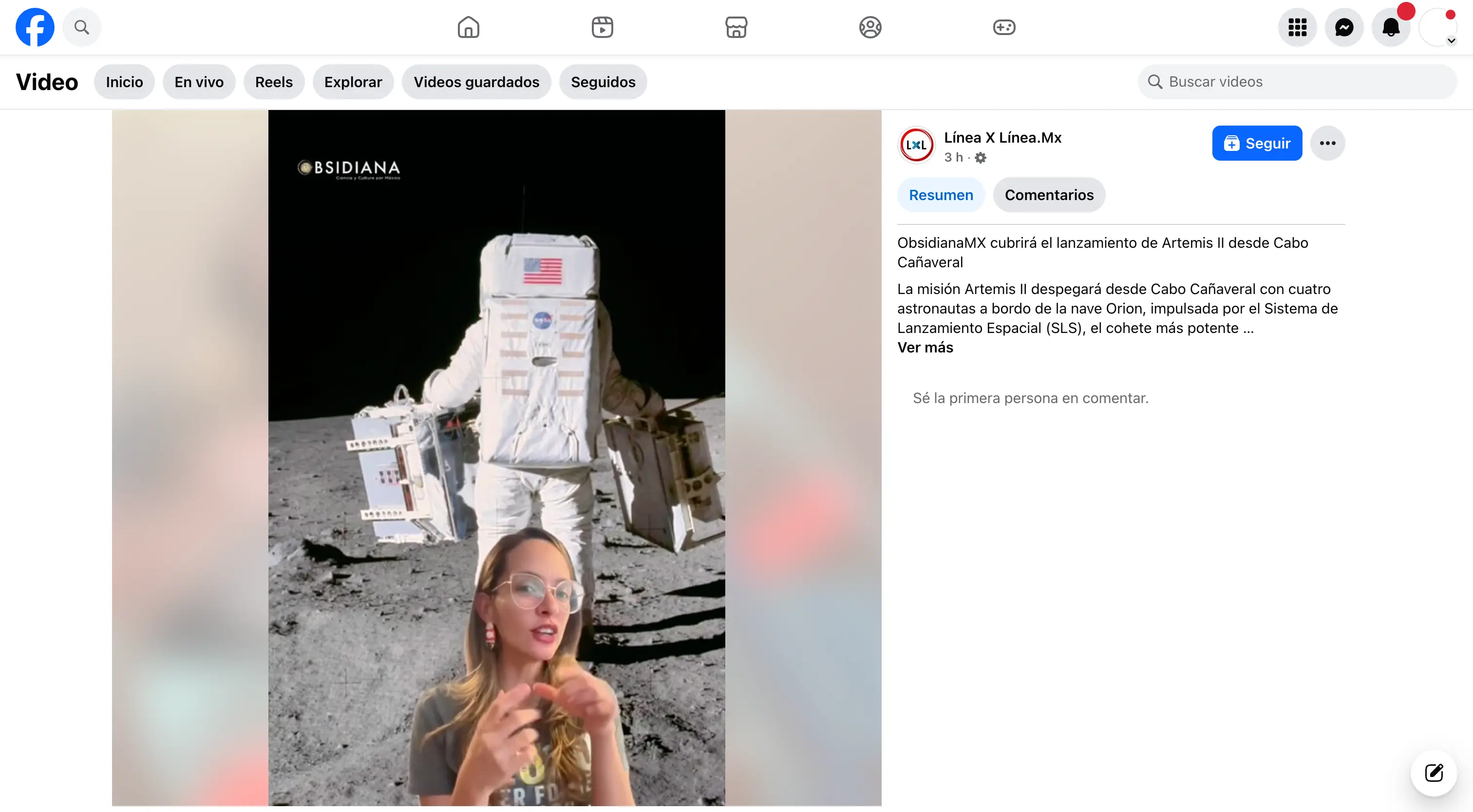 ObsidianaMX cubrirá el lanzamiento de Artemis II desde Cabo Cañaveral