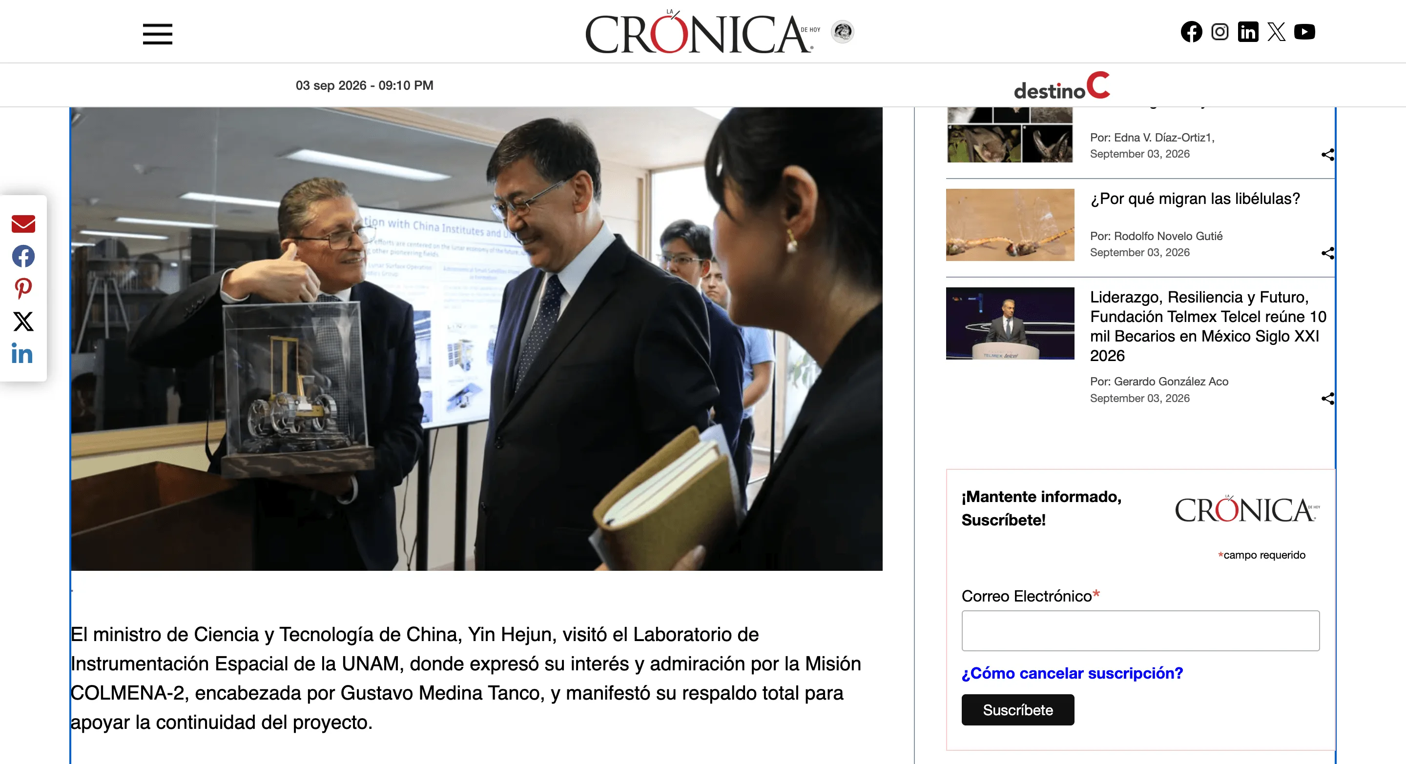China pone la mirada en Colmena