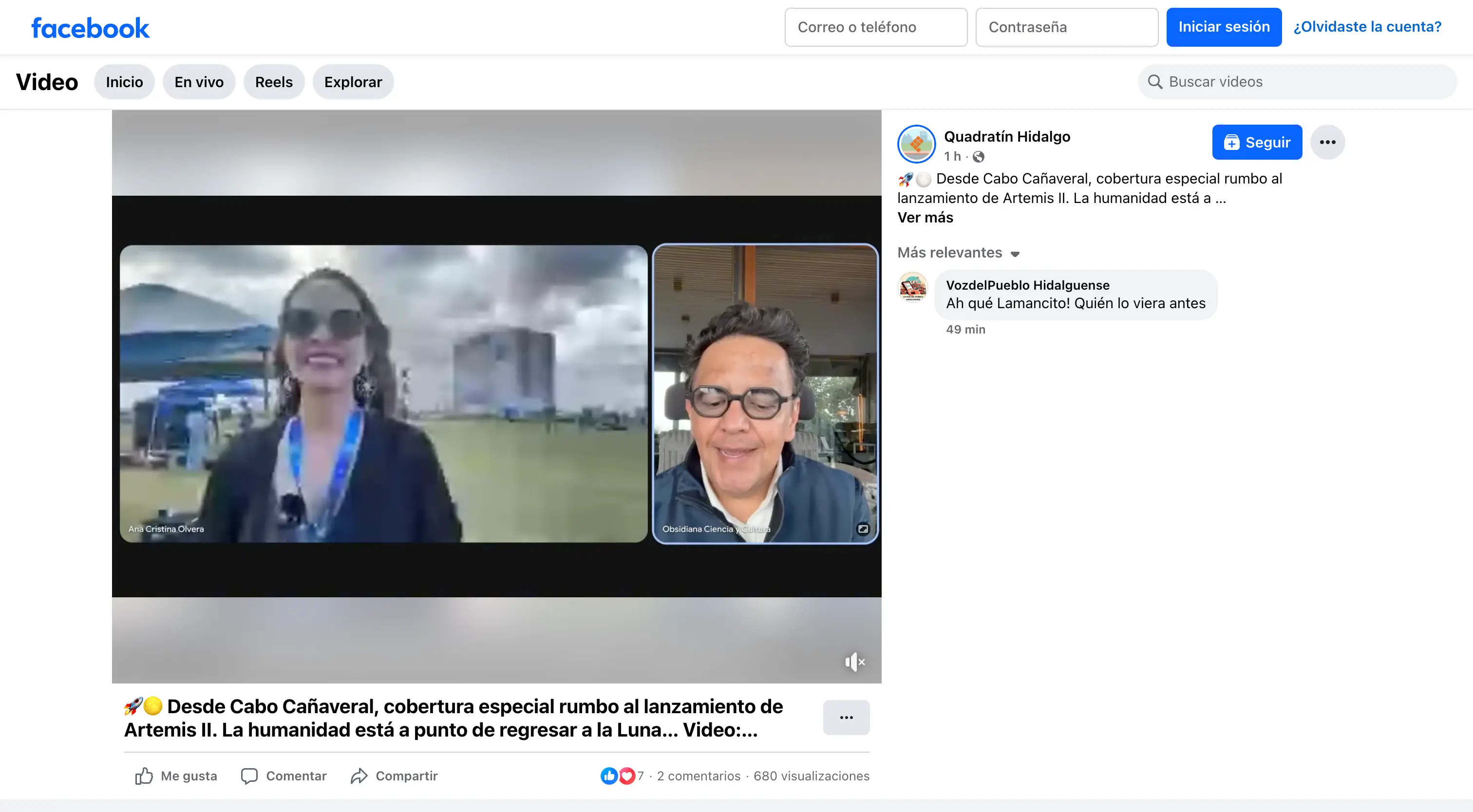 Desde Cabo Cañaveral, cobertura especial rumbo al lanzamiento de Artemis II.