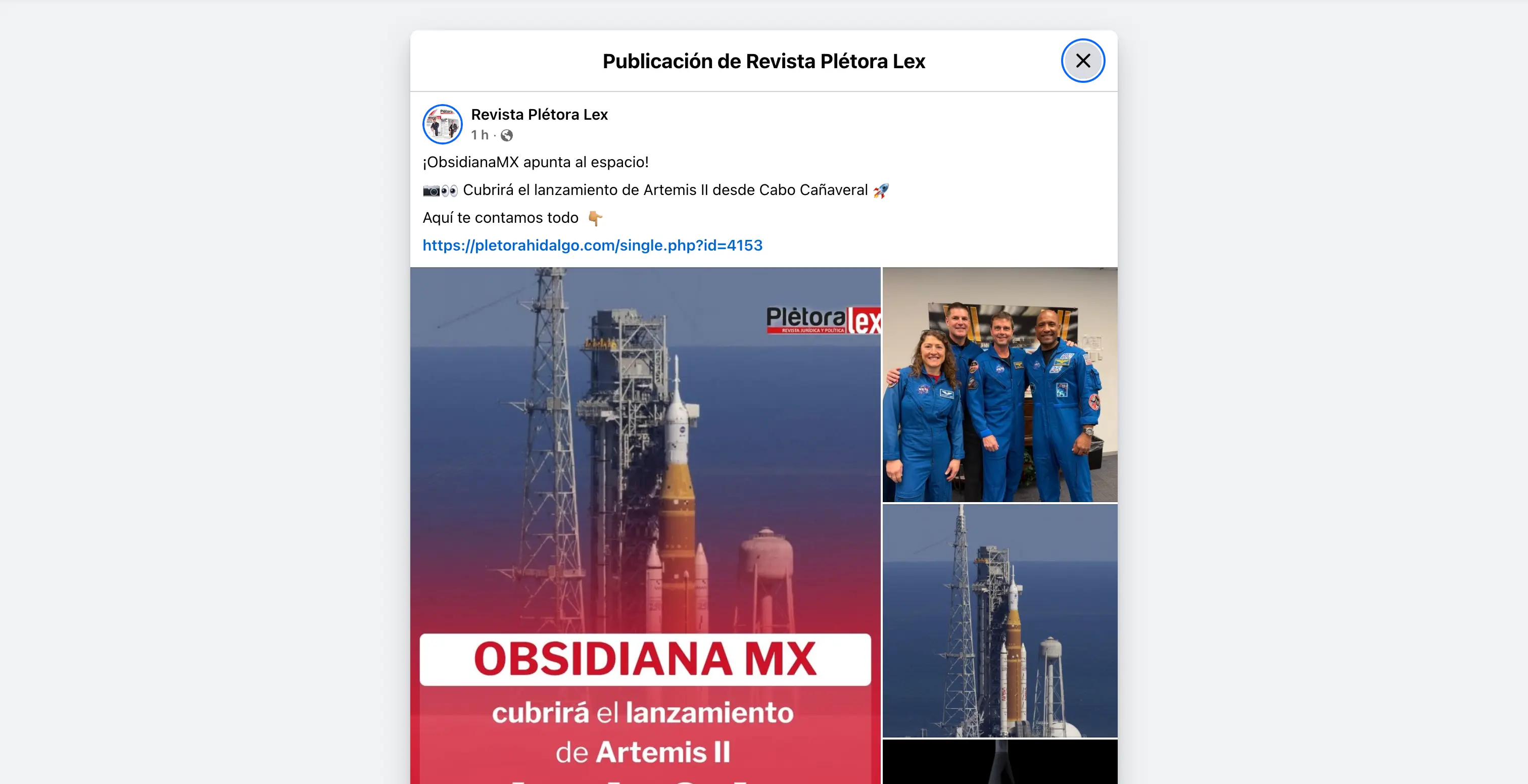 ¡ObsidianaMX apunta al espacio!